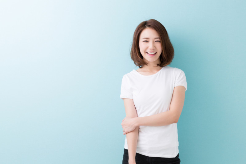セルフケアで明るくなった女性