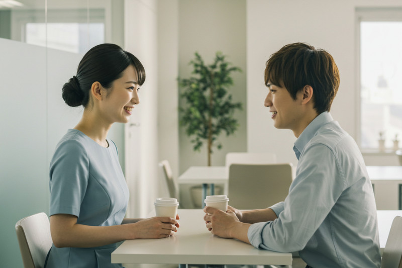 彼の欠点を指摘する女性