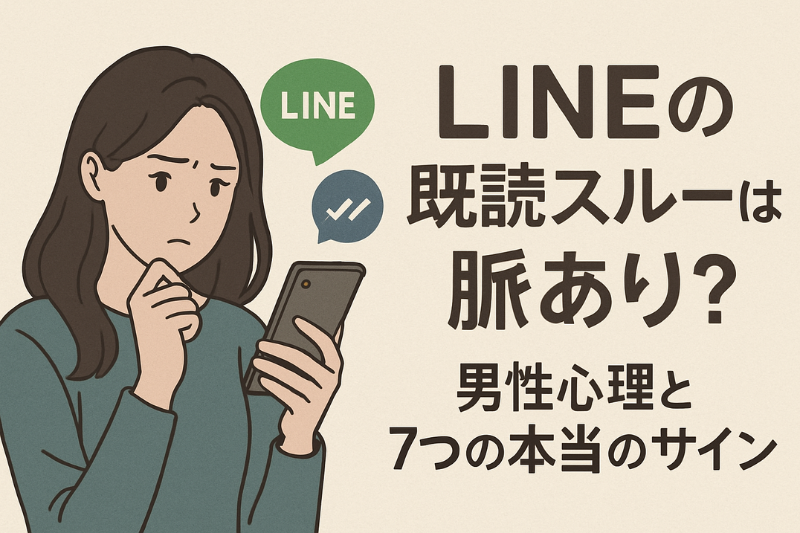 LINEの既読スルーは脈あり?男性心理と7つの本当のサイン